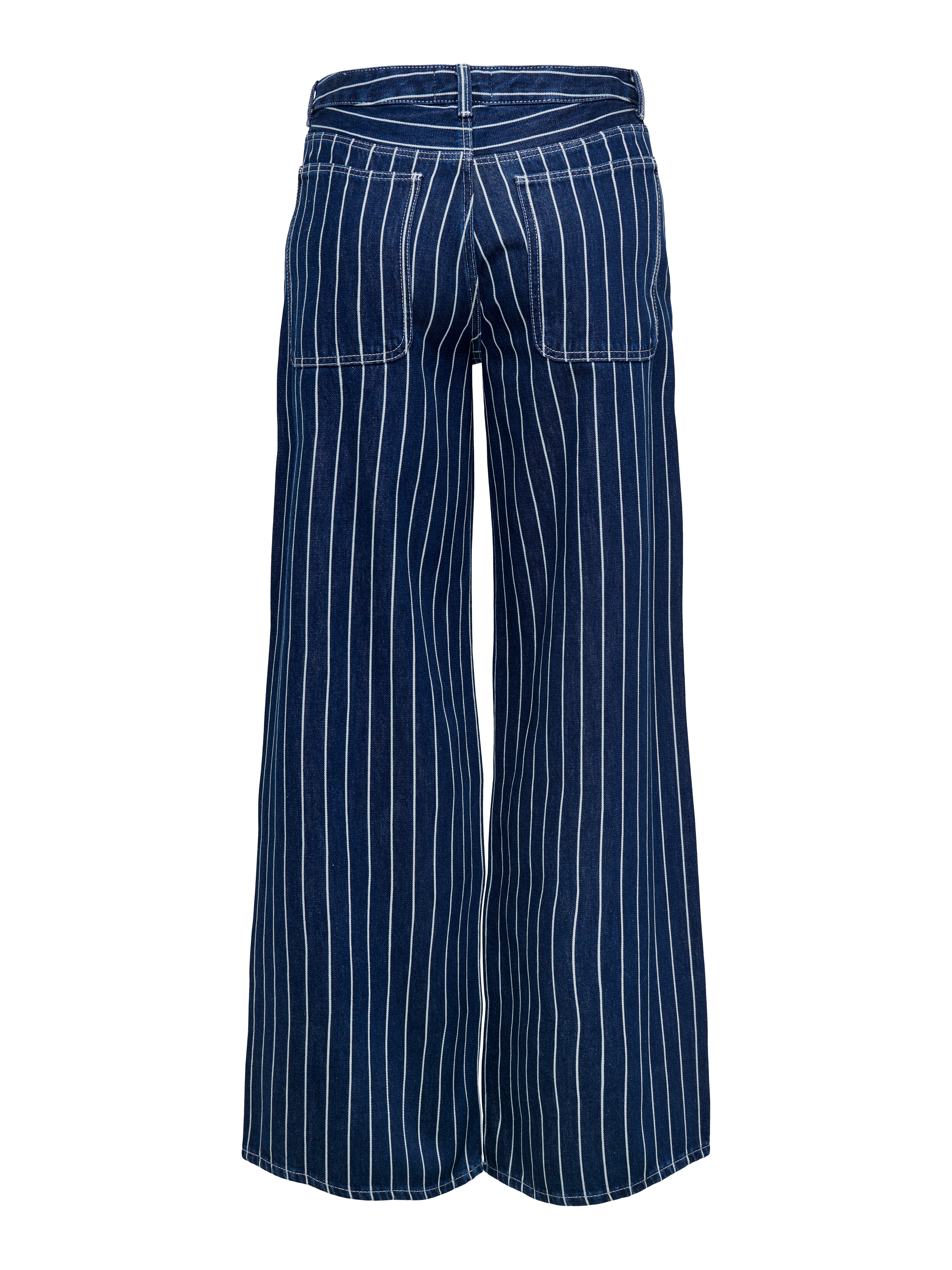 ONLVELA Hohe Taille Weiter Beinschnitt Jeans Dark Blue Denim