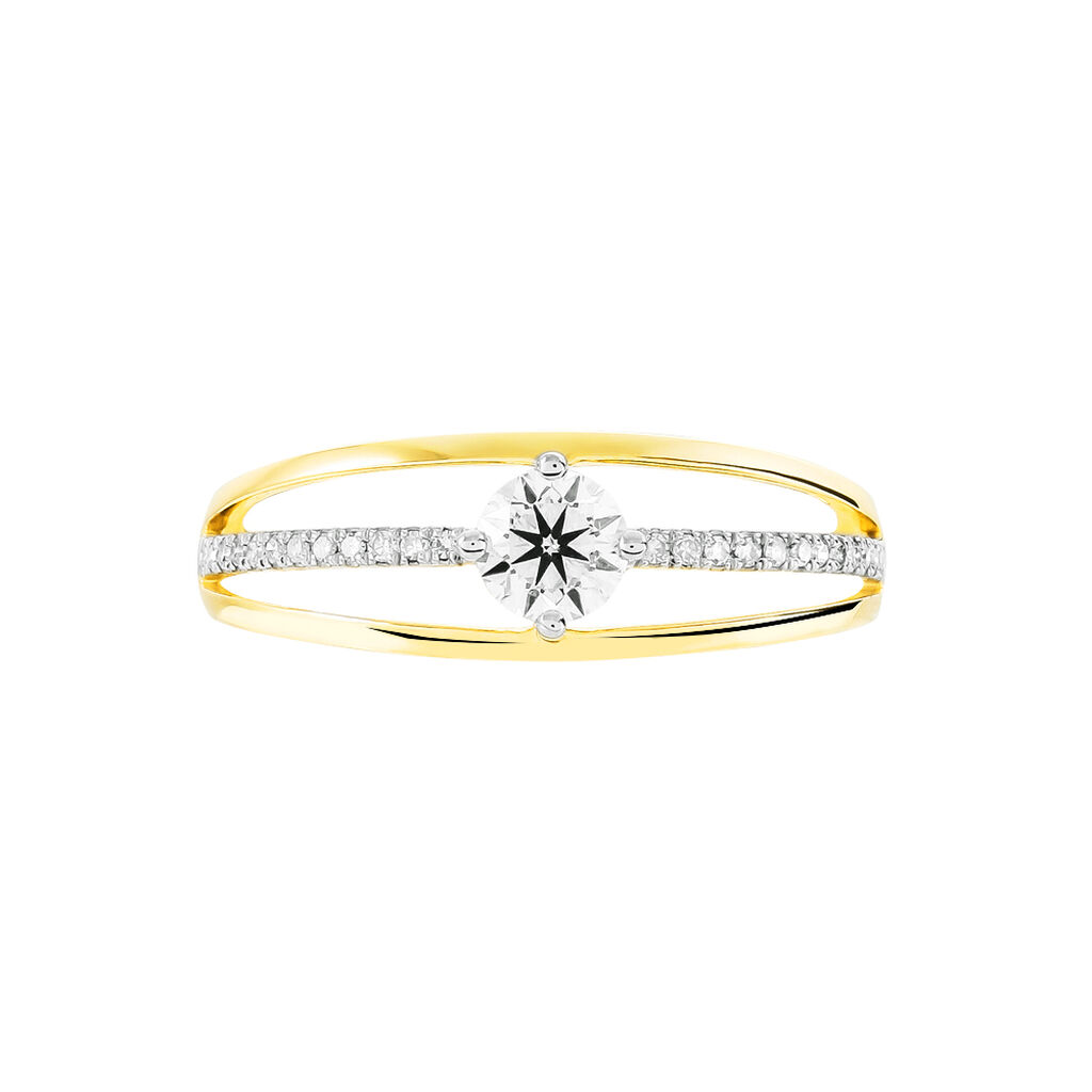 Bague Solitaire Anouska Or Jaune Diamant