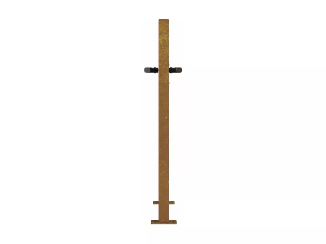 Portail de jardin 105x80 cm acier corten conception de l'arbre