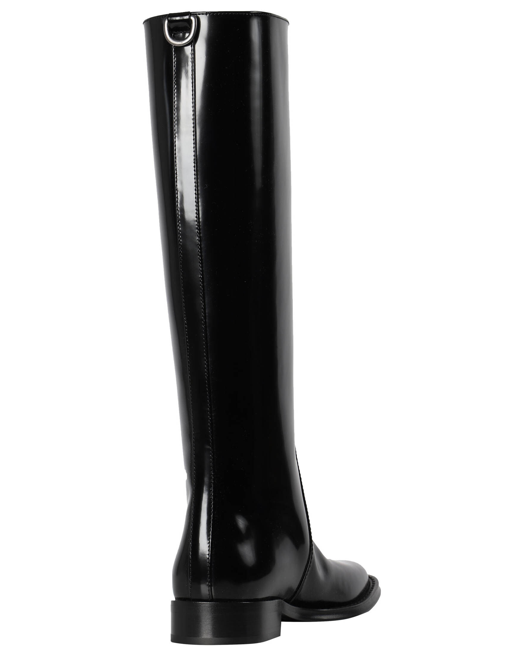 Saint Laurent| Damen Stiefel HUNT aus glasiertem Leder