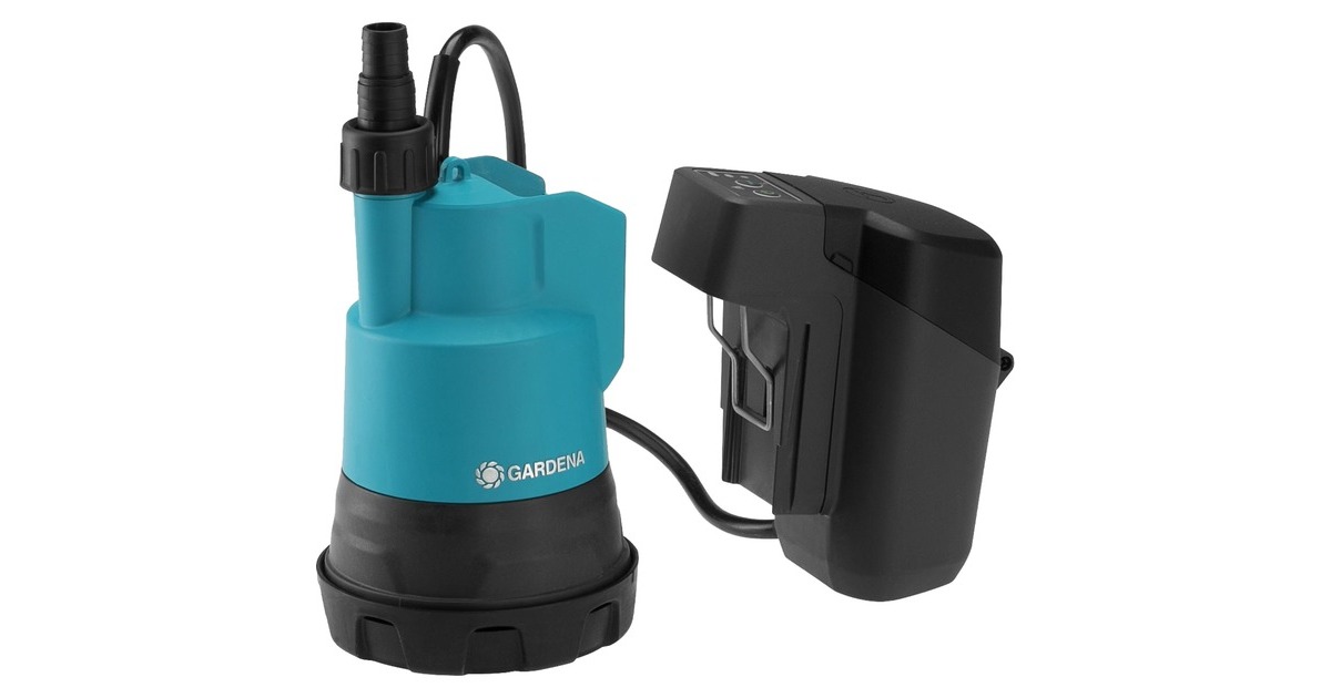 GARDENAAccu dompelpomp 2000/2 Clear 18V P4A solo dompel- en drukpompen  (14600-55, Accu niet inbegrepen)