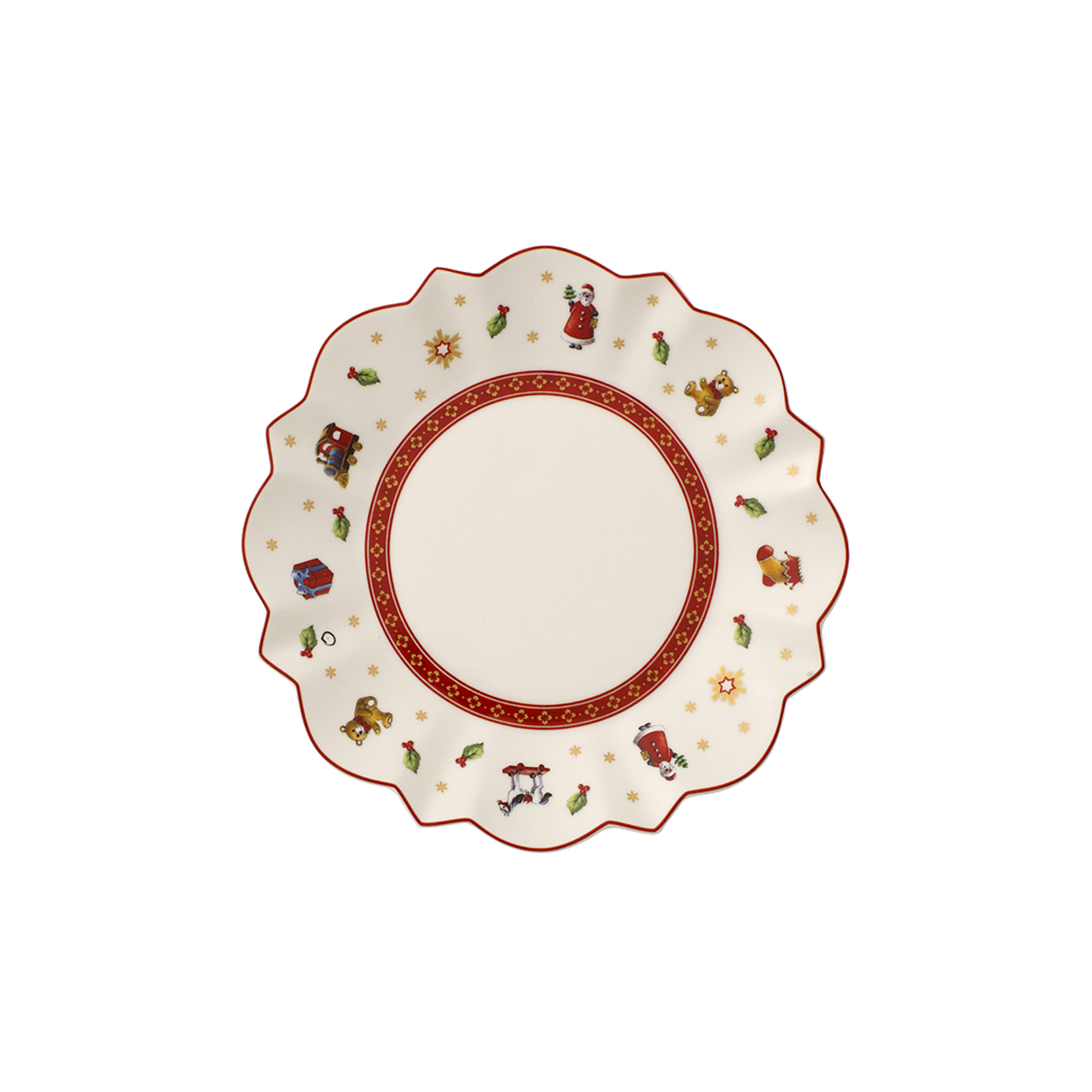 Toy's Delight Bread plate Red, 7.1'', Premium Porcelain