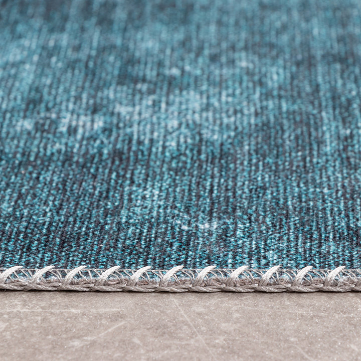 Modern vloerkleed - Strong Turquoise | Stijlvol