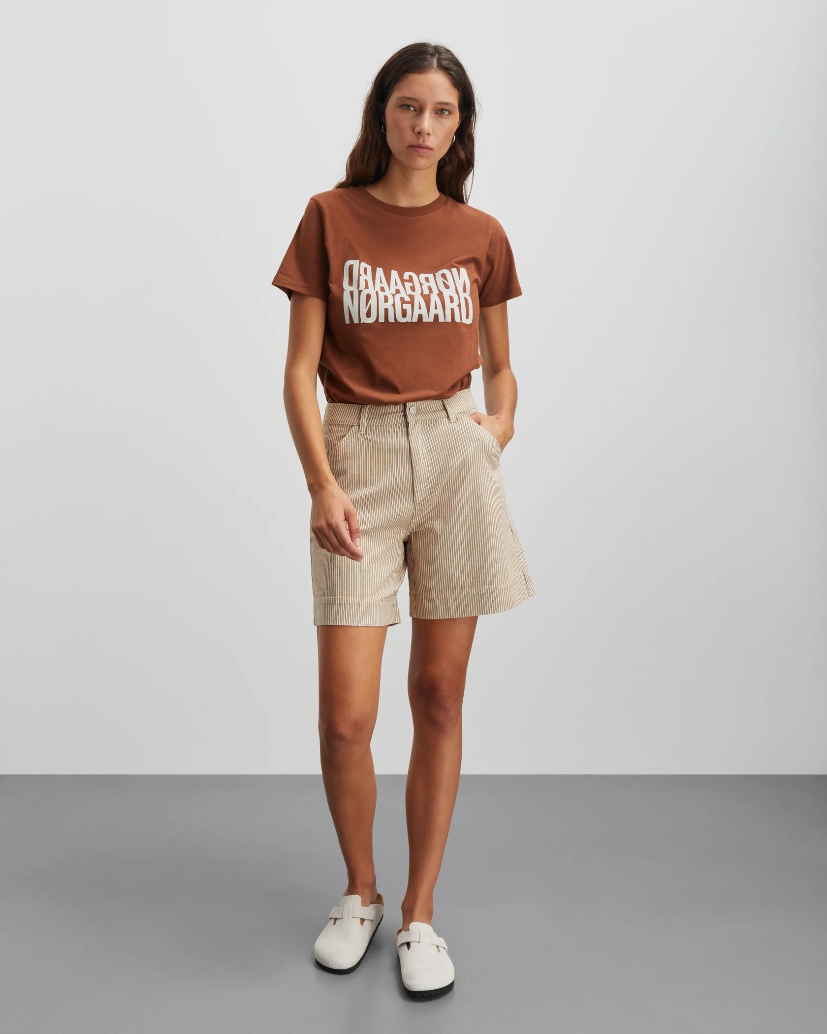 Mads Nørgaard  Bromi Palu shorts - Partridge/Whitecap Gray