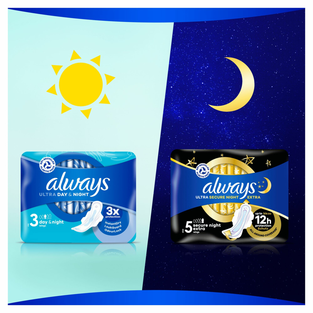 Always Maandverband Ultra Secure Night28 stuks