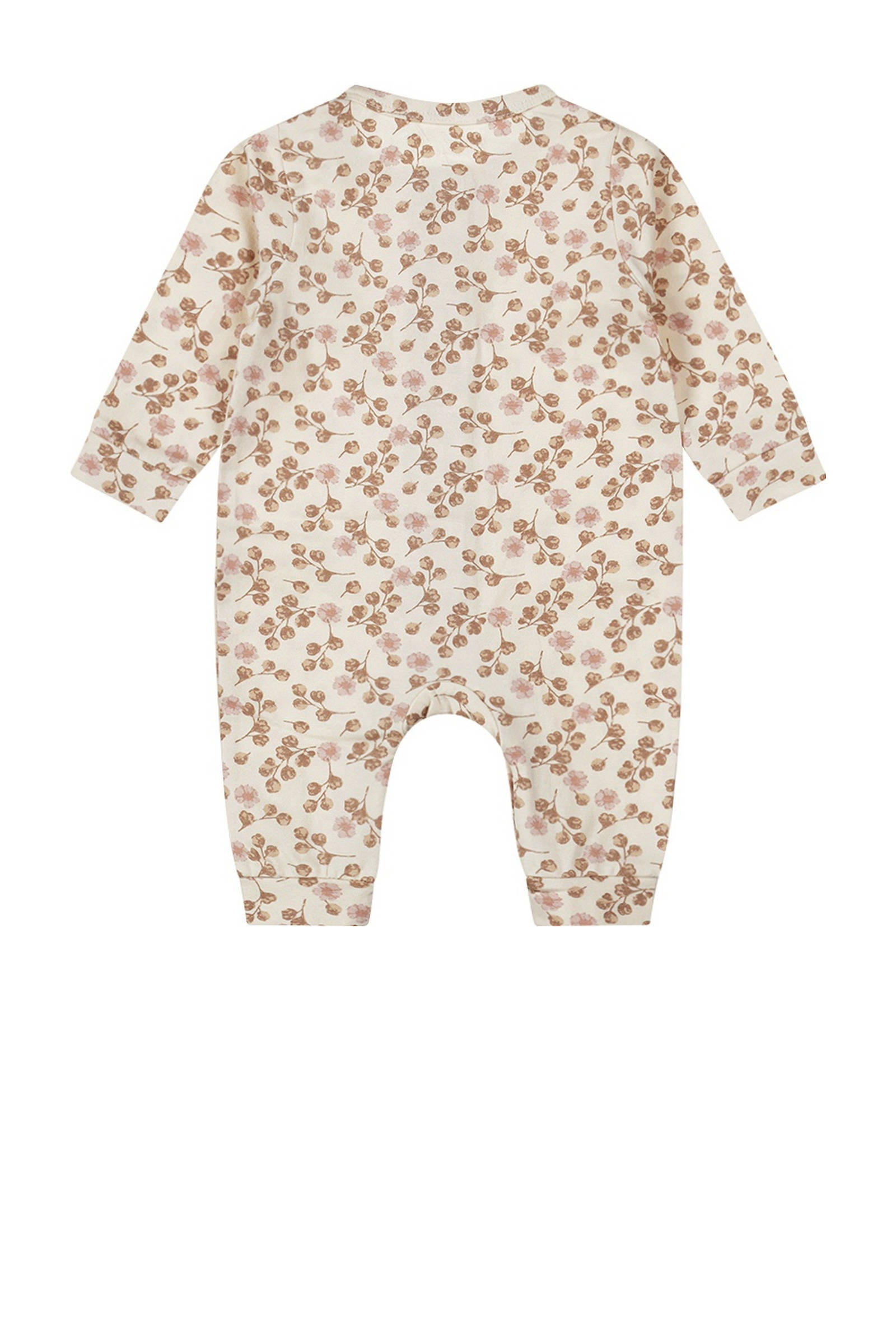 Dirkje baby boxpak met all over print lichtbruin/roze/ecru