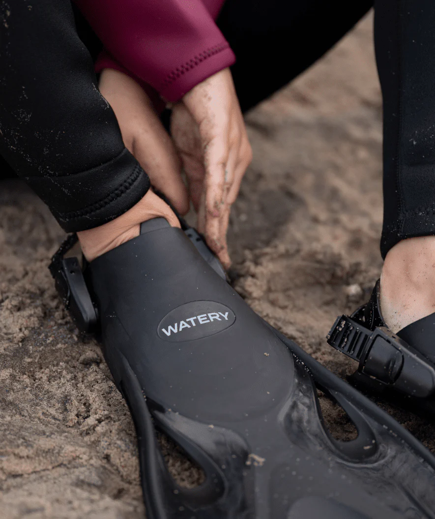 Watery snorkelsæt til voksne - Fisher/Cliff - Blå/blå