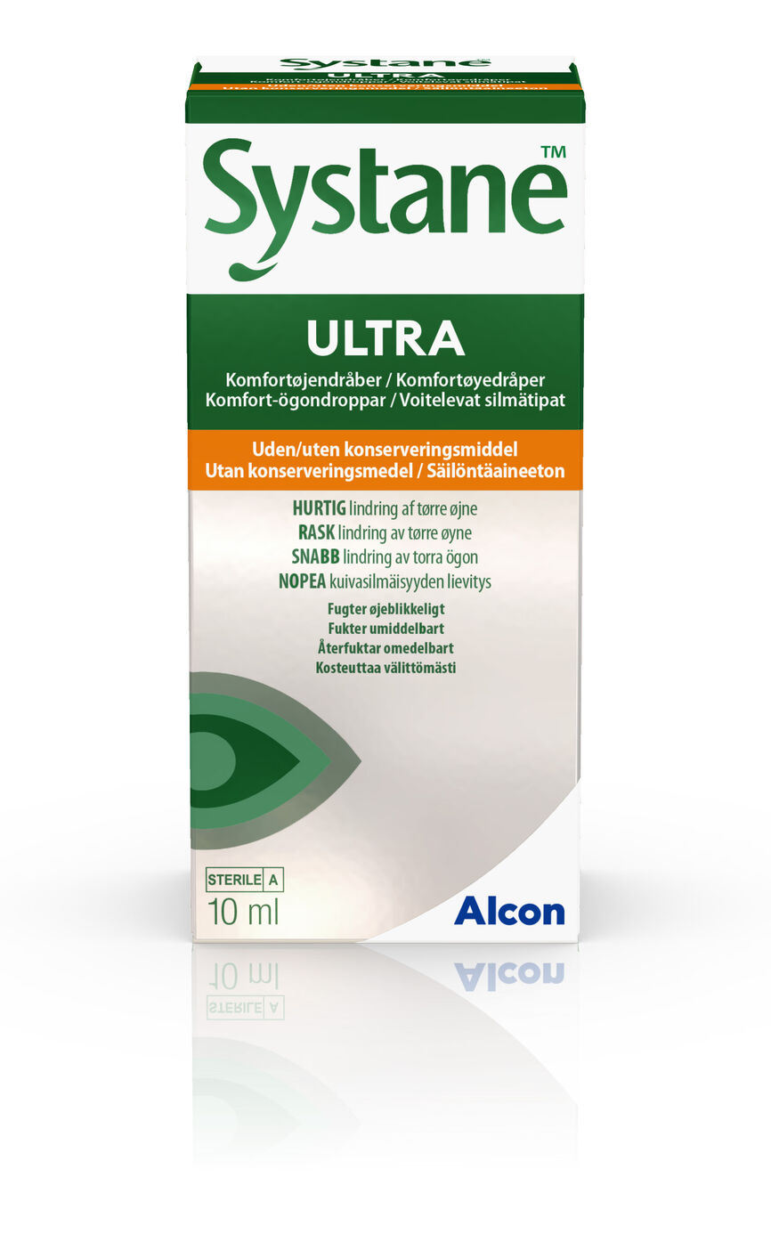 Systane Ultra komfortøyedråper uten konserveringsmiddel 10 ml