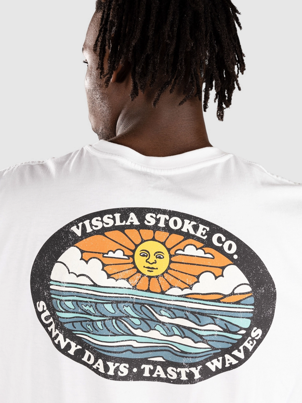 Vissla Tasty Waves Premium Organic T-Shirt white