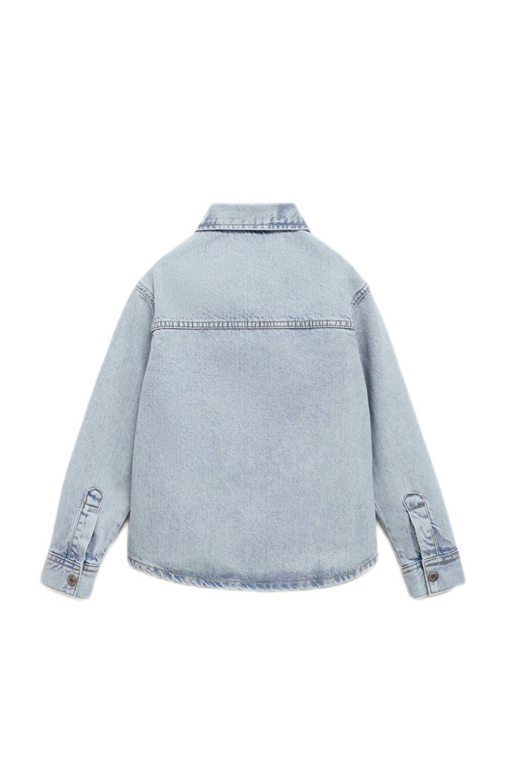 Mango Kids overhemd light blue denim