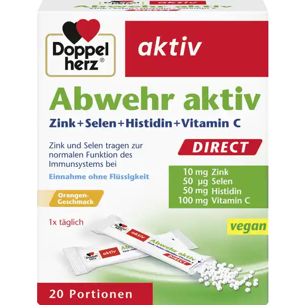aktiv Abwehr aktiv Zink + Selen + Histidin + Vitamin C