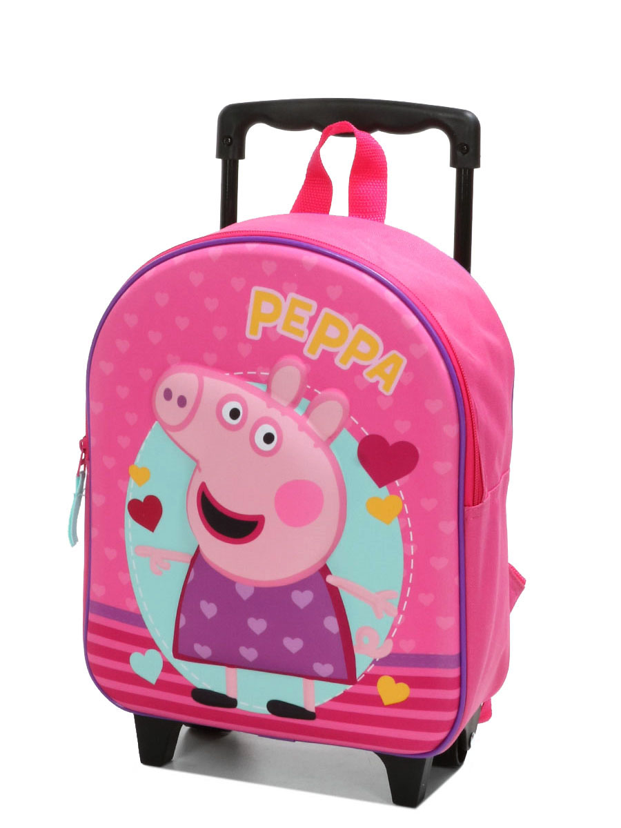 Sac À dos À roulettes Peppa Pig Love 3D