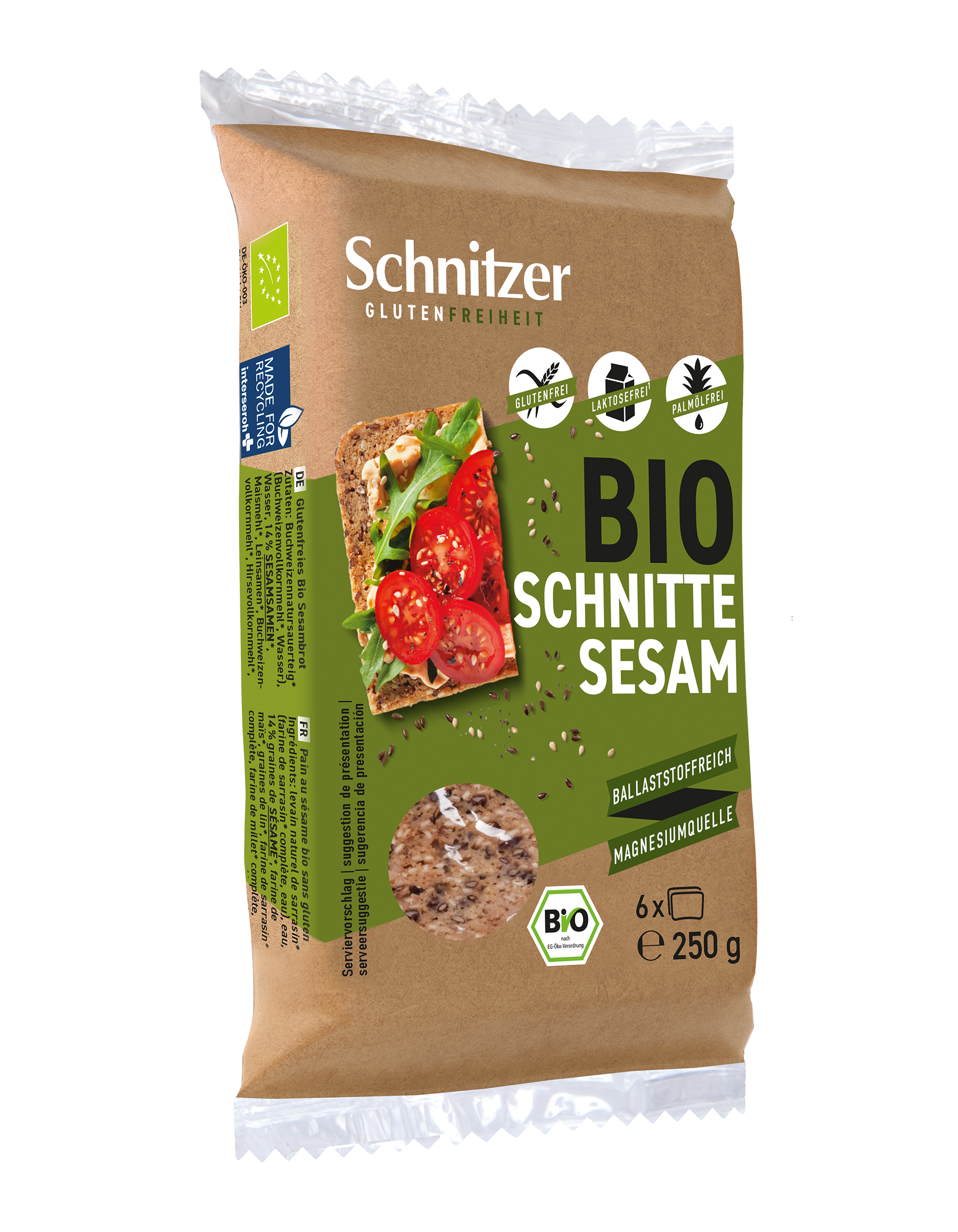 Schnitzer Sesam Schnitten Glutenfrei