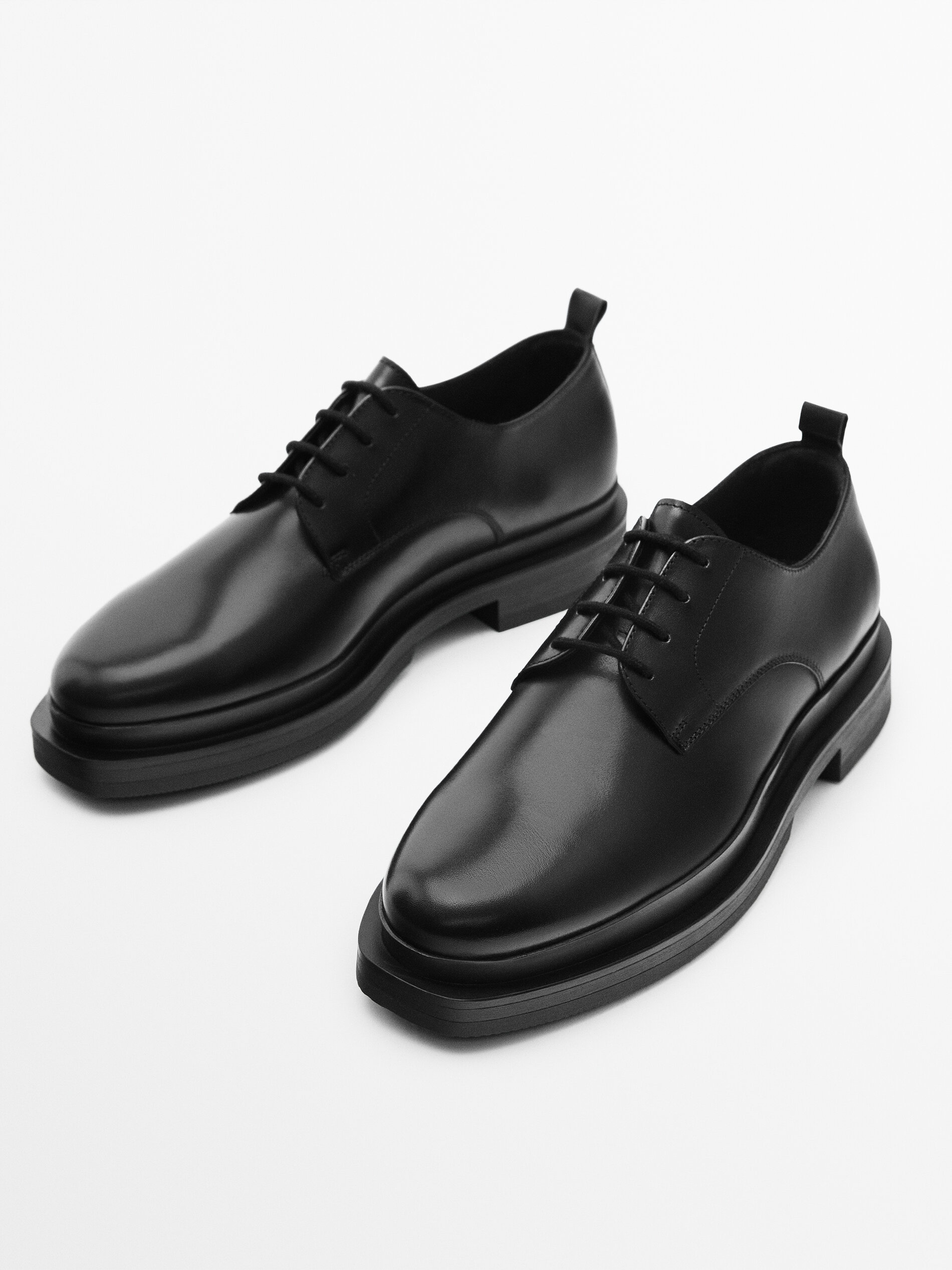 Sapato de couro napa preto - Studio - PRETO