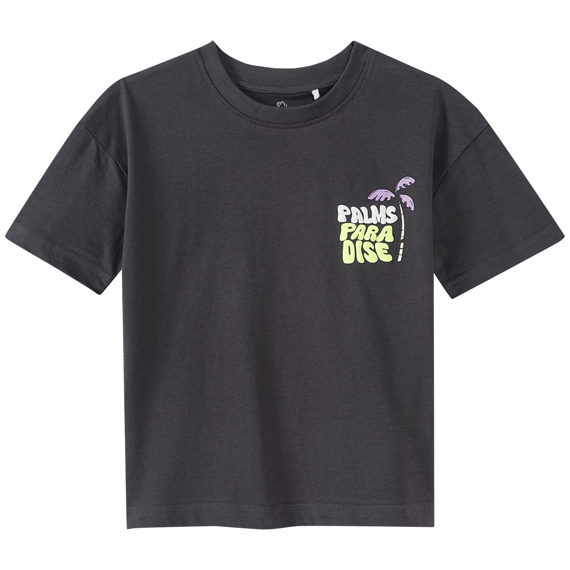 Topolino Jungen T-Shirt mit Rücken-Print dunkelgrau