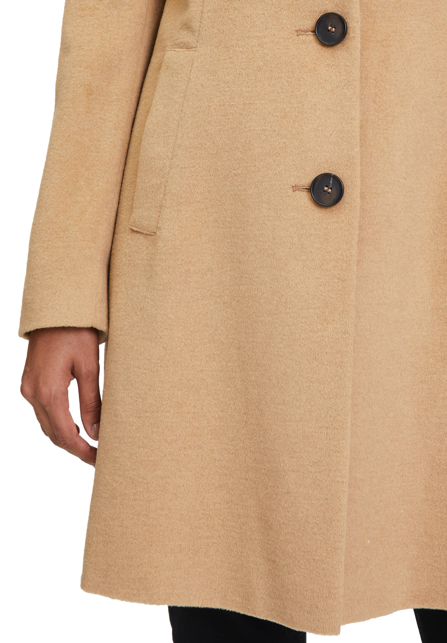 Betty Barclay| Damen Kurzmantel mit Wolle und Reverskragen
