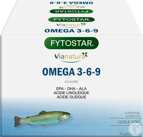 Vianatura Oméga 3-6-9 Cœur Sain Capsules Molles 160