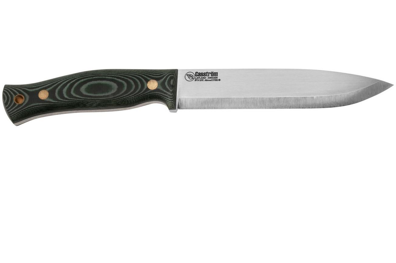 Casström No. 14 SFK 13403 Green Micarta, bushcraftmes