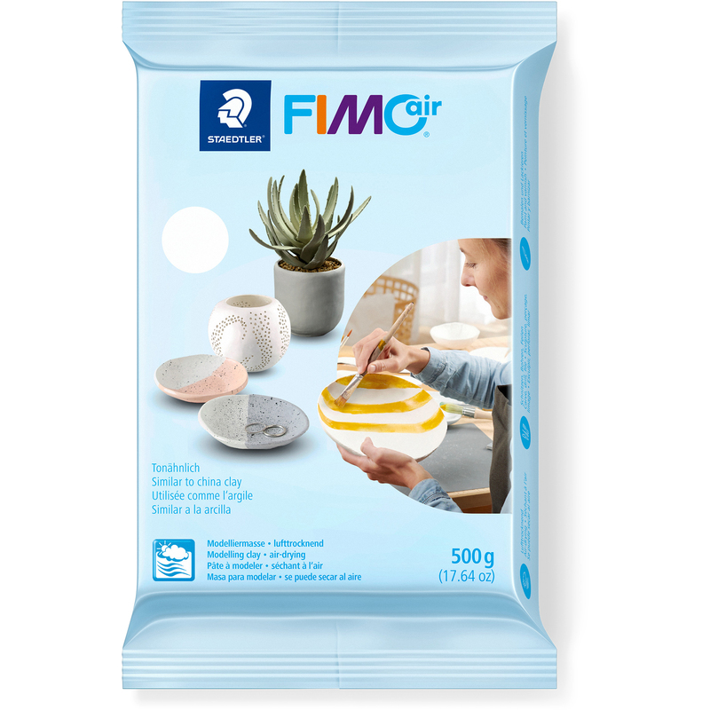 FIMO Lufttrocknende Modelliermasse Air, 500 g, weiss