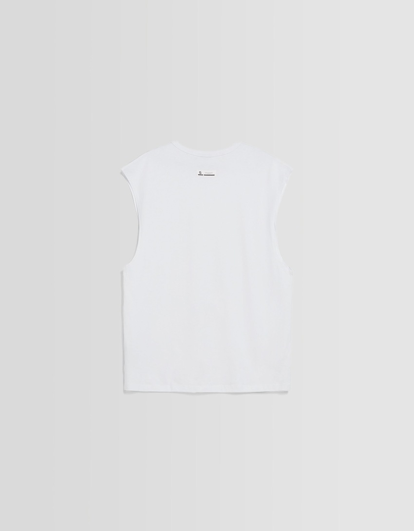 Camiseta oversized sem mangas