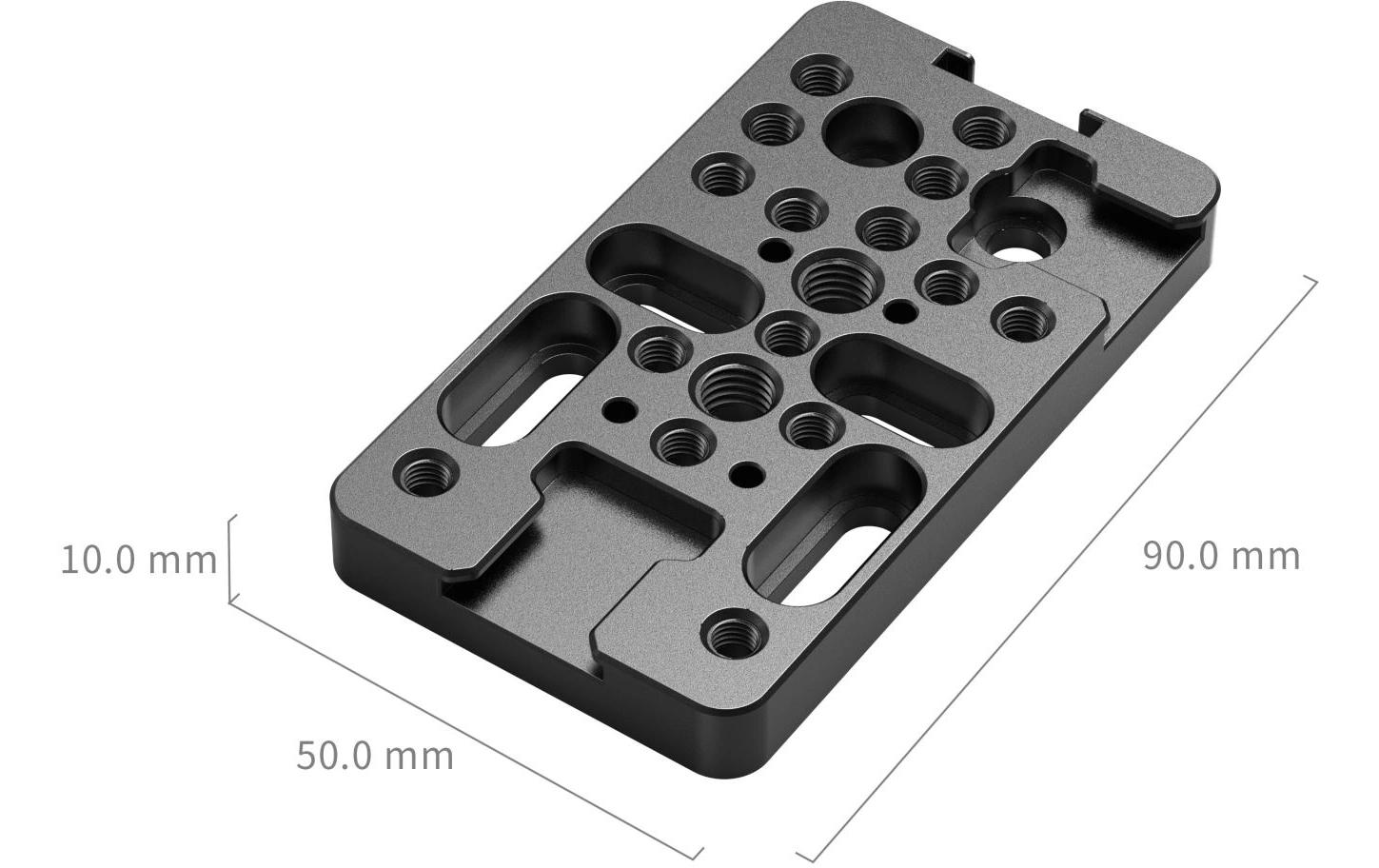 Multifunktionale KäsemontageplatteVielseitige Universal-Montageplatte mit zahlreichen 1/4