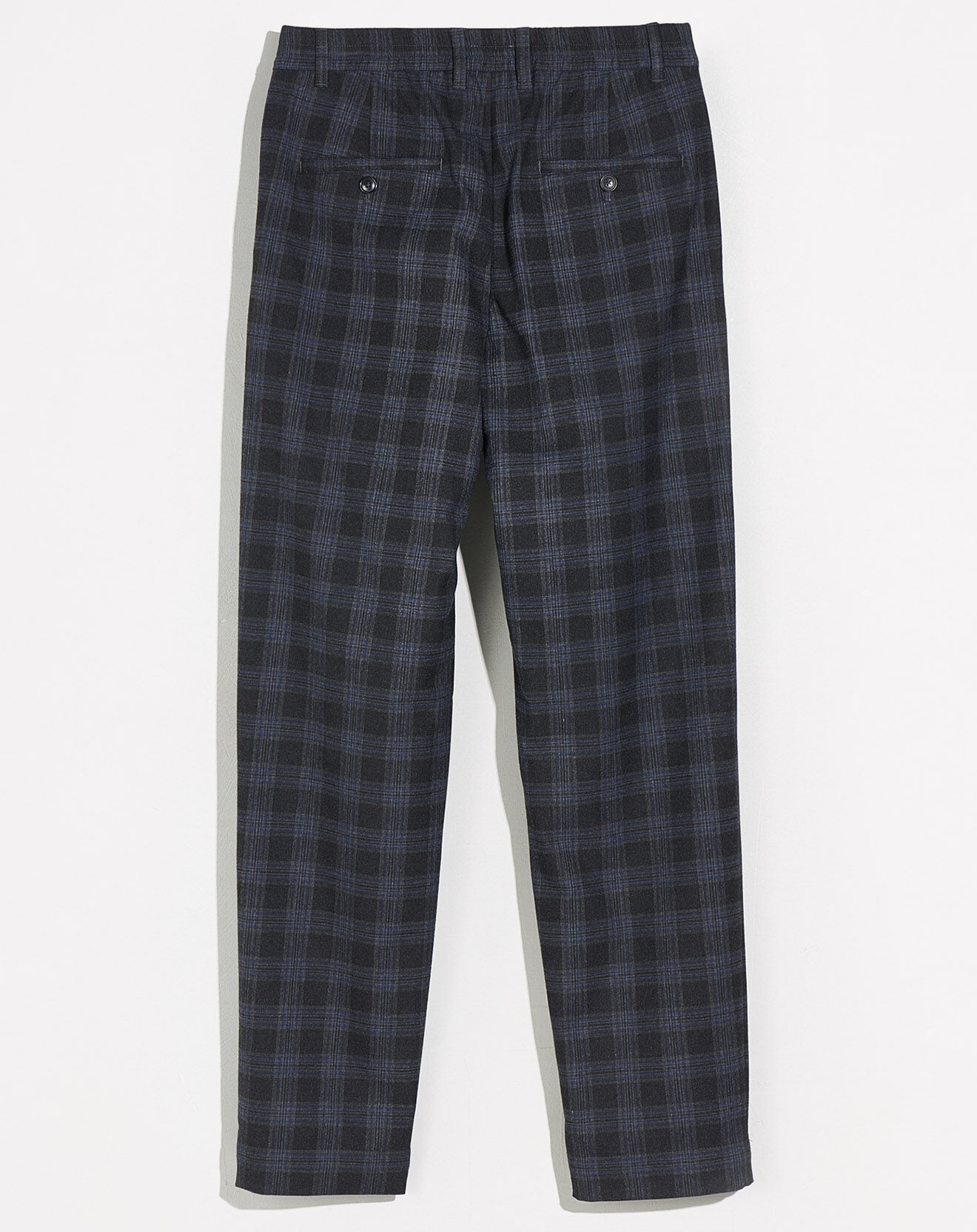 Bellerose Pantalon Villa à carreaux gris foncé