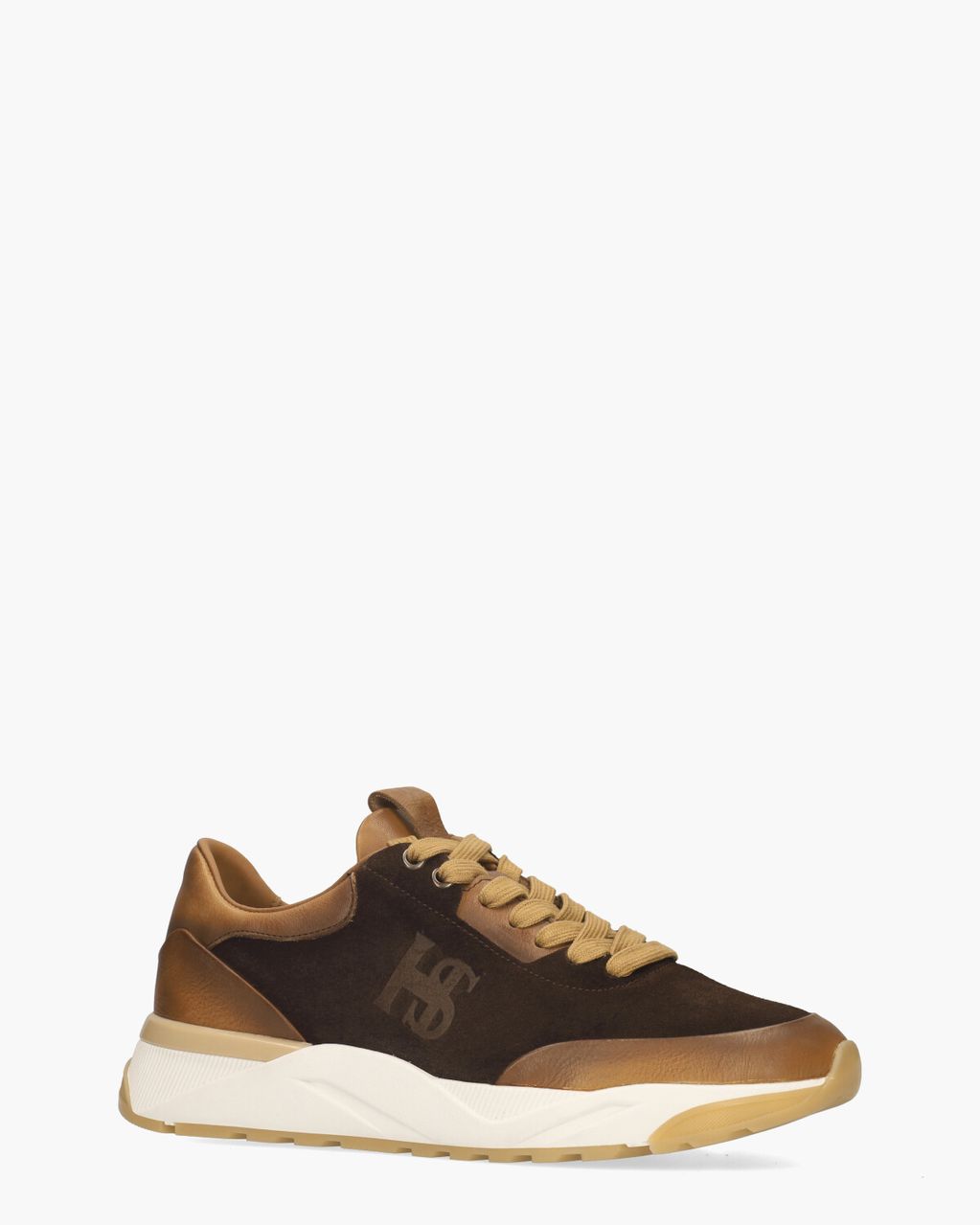 Harris 60800 Donkerbruin/Cognac Herensneakers
