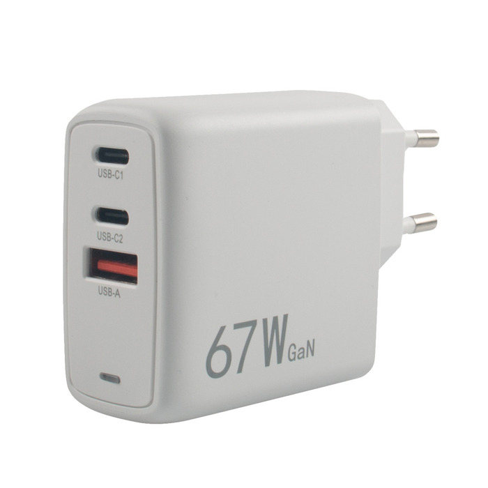 USB/USB-C oplader 3 udtag 67 W - Elworks