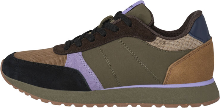Woden Ronja Dark olive/orchid