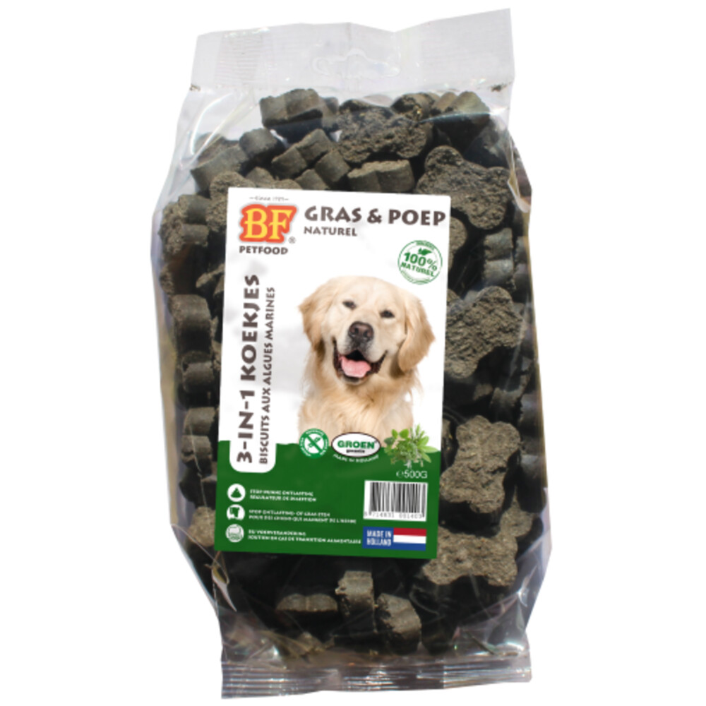 BF Petfood 3-in-1 Koekjes Naturel500 gr