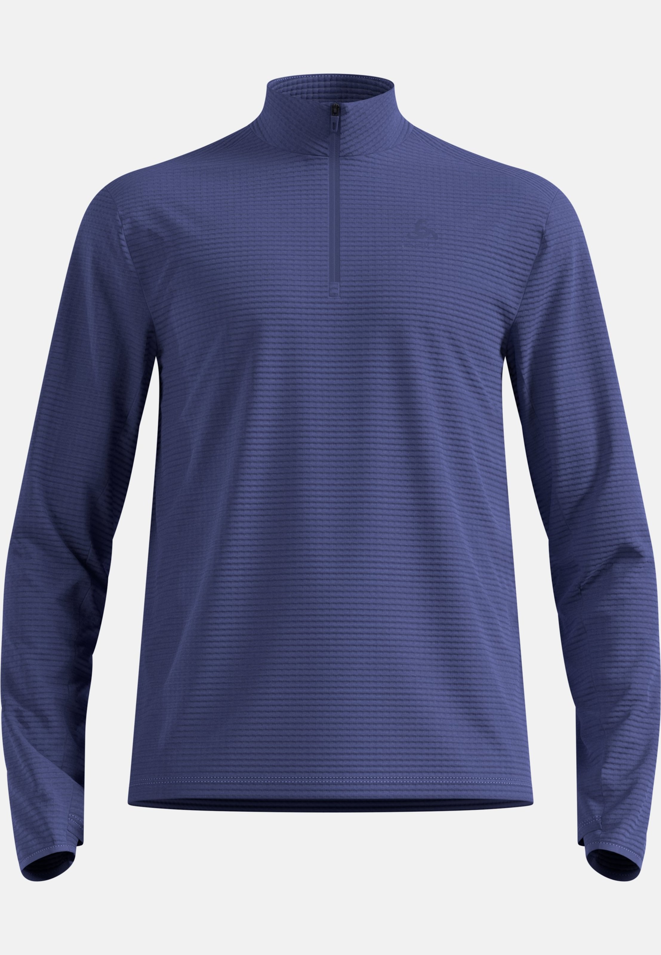 Essentials Thermal Laufshirt mit Halbreissverschluss in Skipper Blue