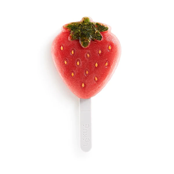 4 moules à glace fraise empilables Lékué
