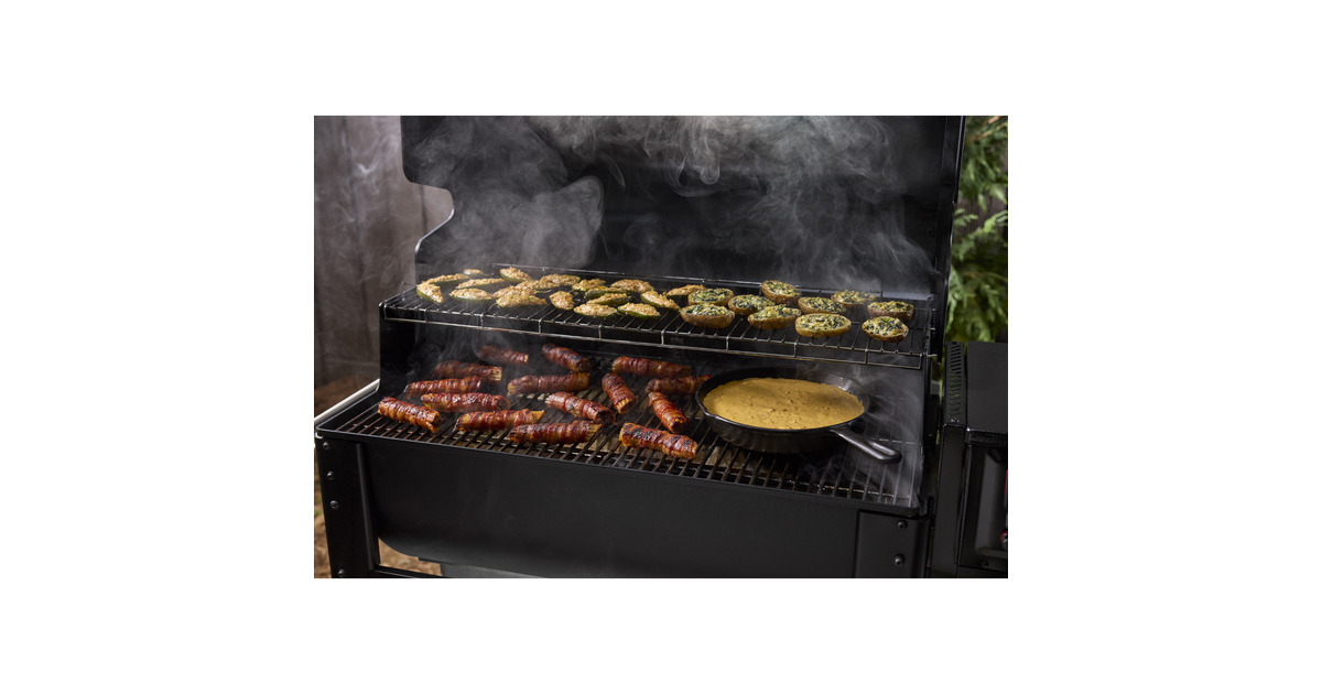 WeberSmoque XL houtpellet rookoven smoker  (Zwart, 2 temperatuursensoren, app-bediening)