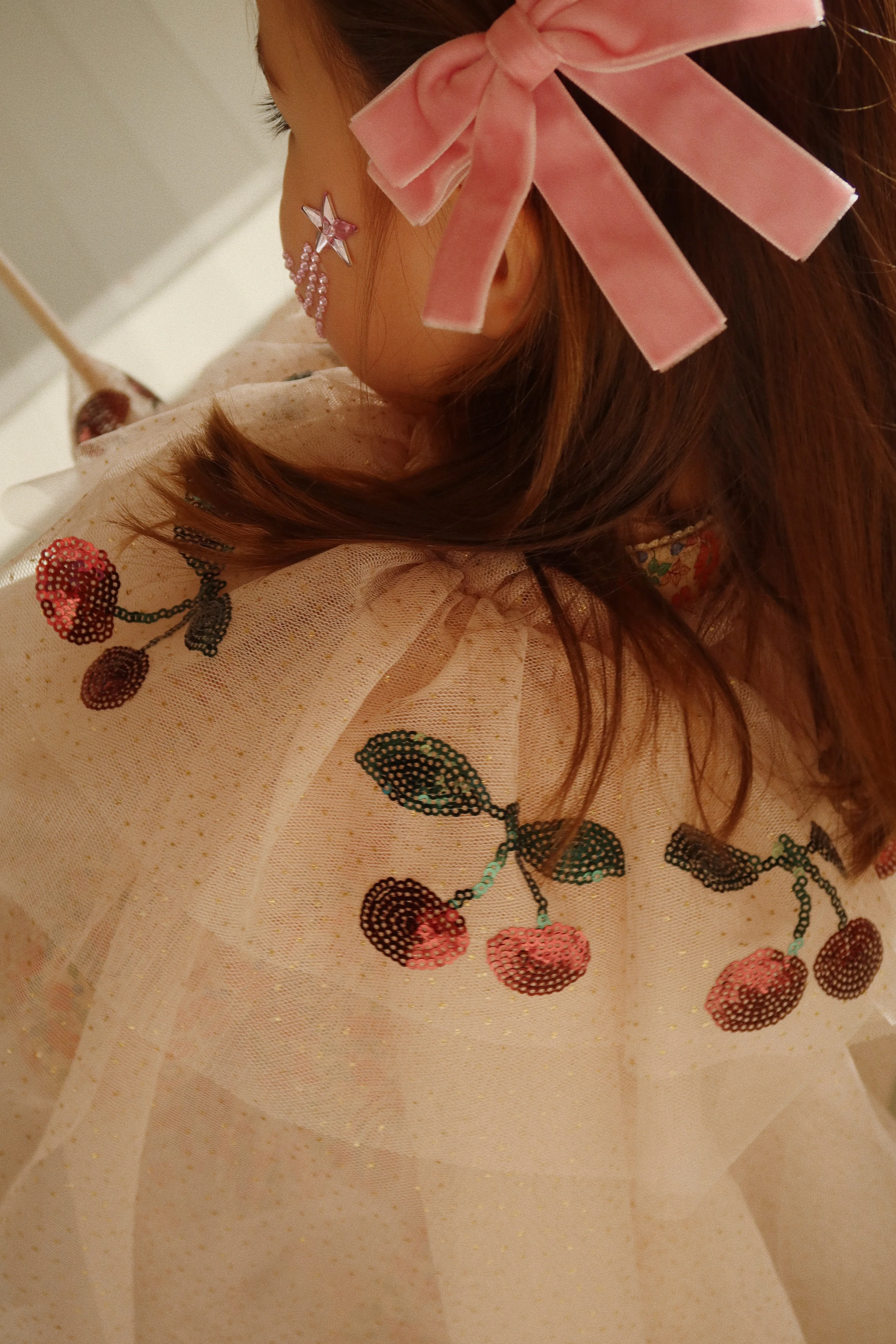 Prinsesses kappe - gold blush - 5-8Y