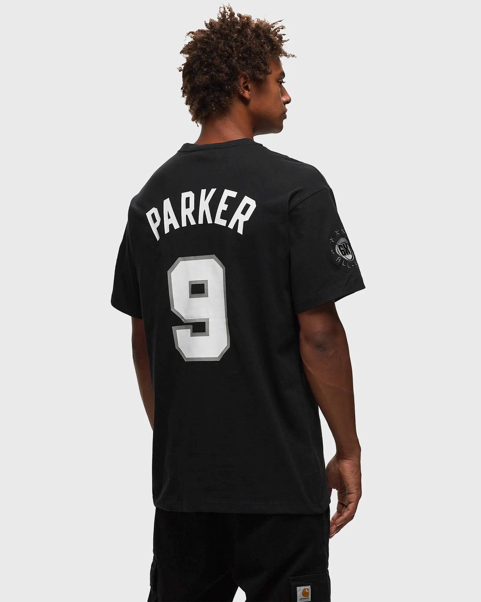 Mitchell & Ness NBA N&N PREMIUM TEE SAN ANTONIO SPURS HALL OF FAME TONY PARKER #9