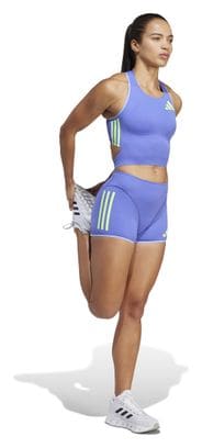 Short Running Court Adidas Adizero Promo Bleu/Vert Femme