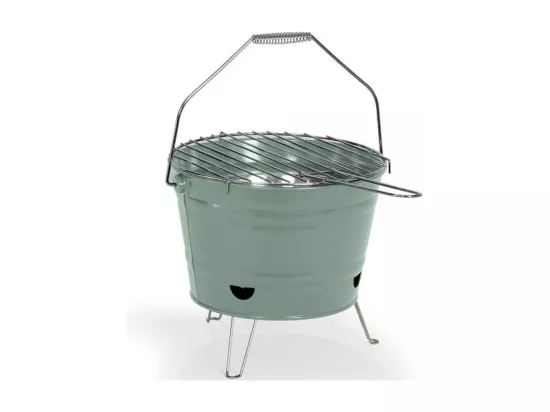 Livoo Barbecue à charbon 27cm vert - DOC327V