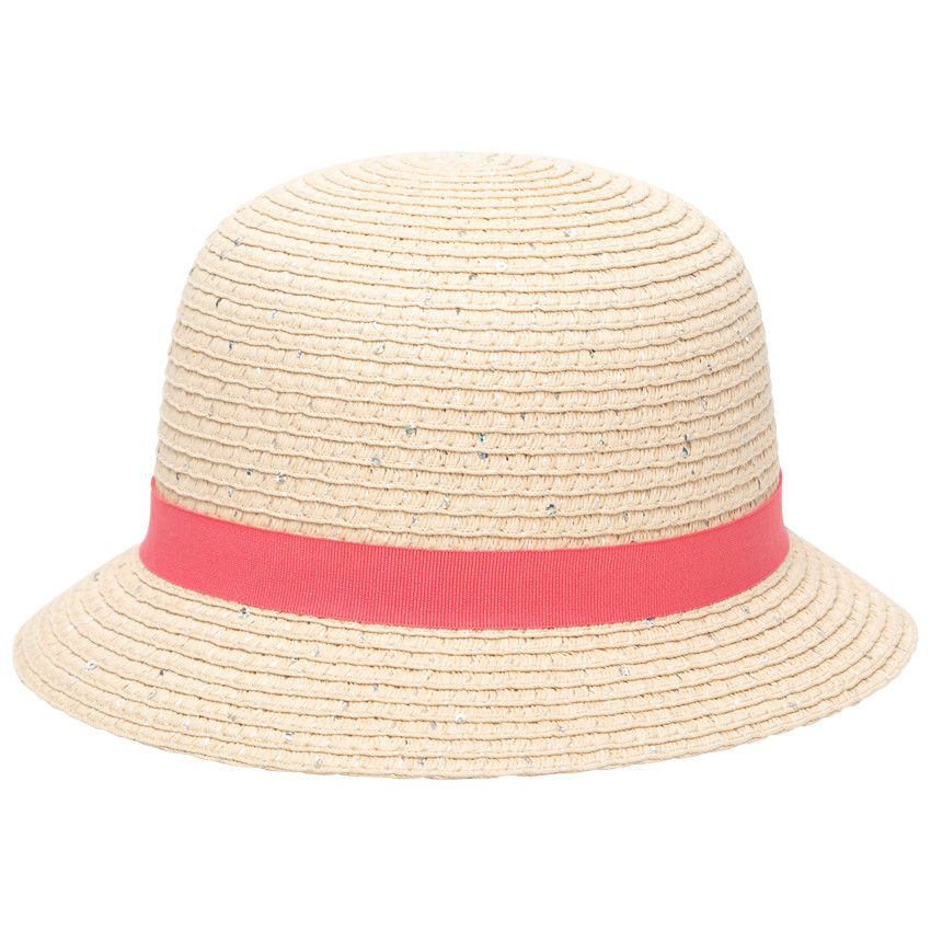 Chapeau effet paille détails sequins pour fille - Ecru