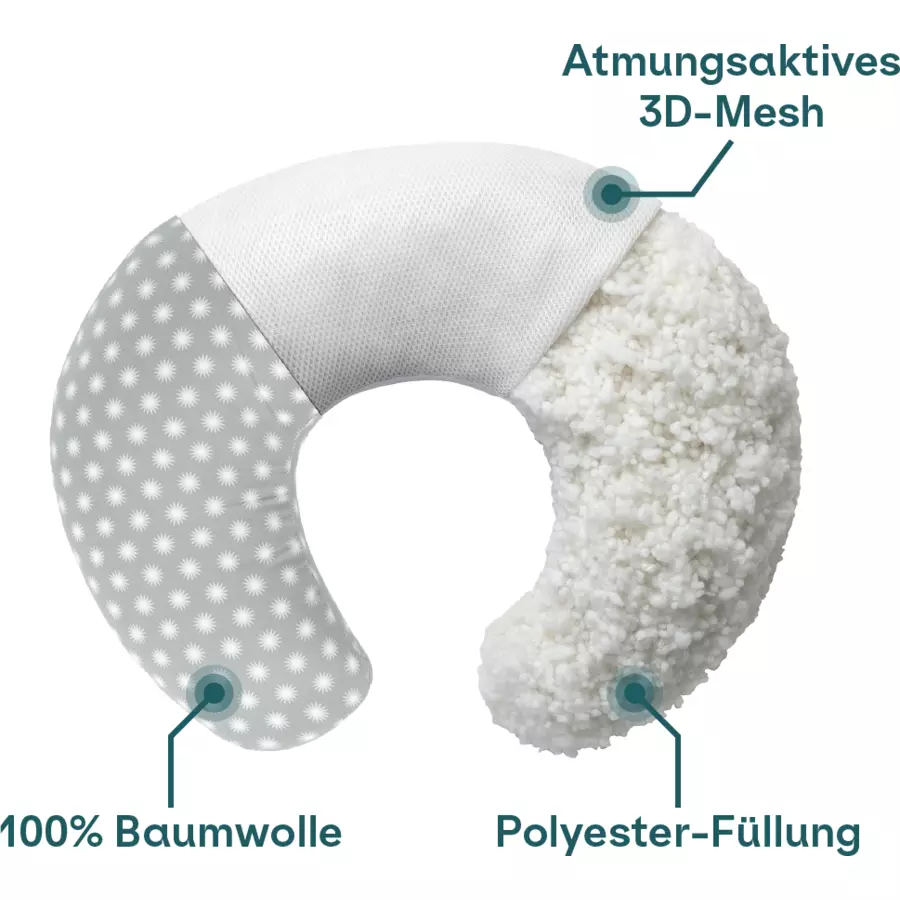 KOALA BABYCARE®Stillkissen Hug Baby - grau