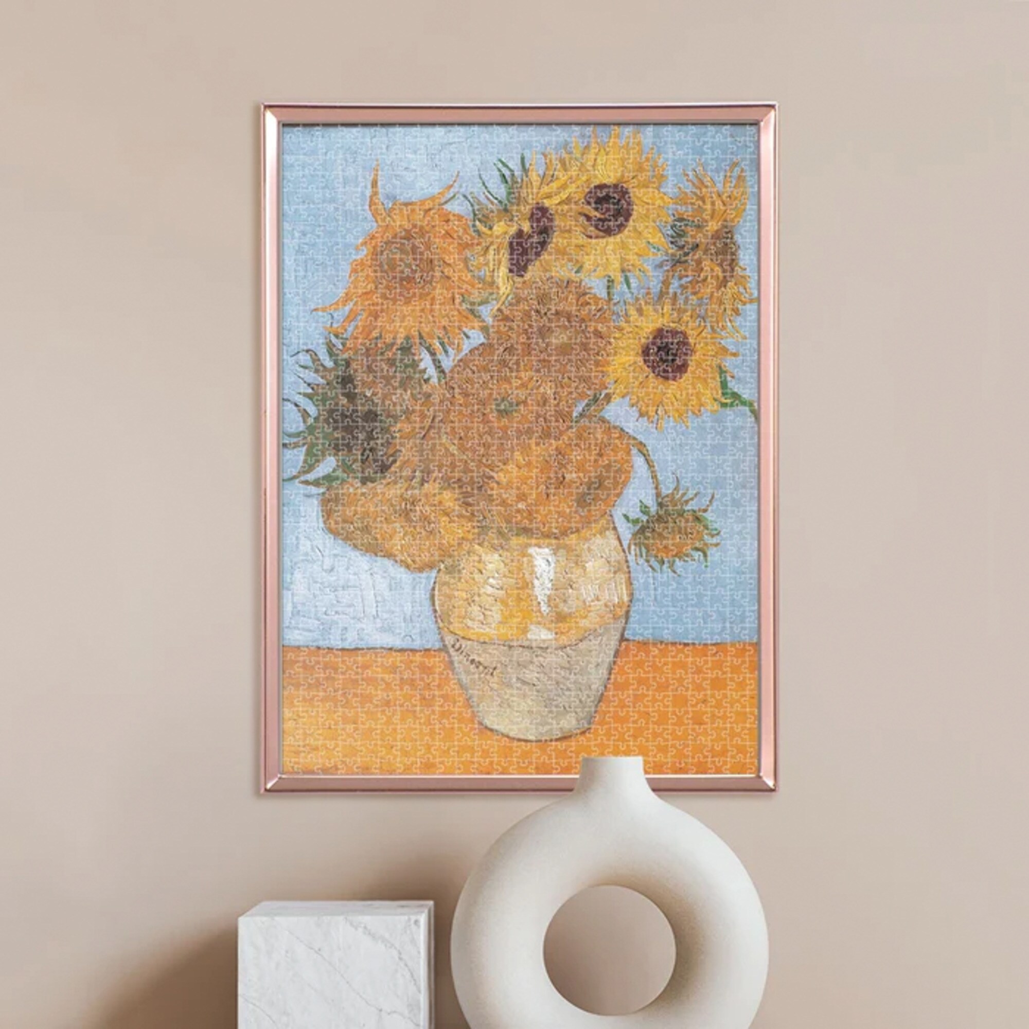 Clementoni Puzzle Museum Collection: Van Gogh - Vase mit Sonnenblumen