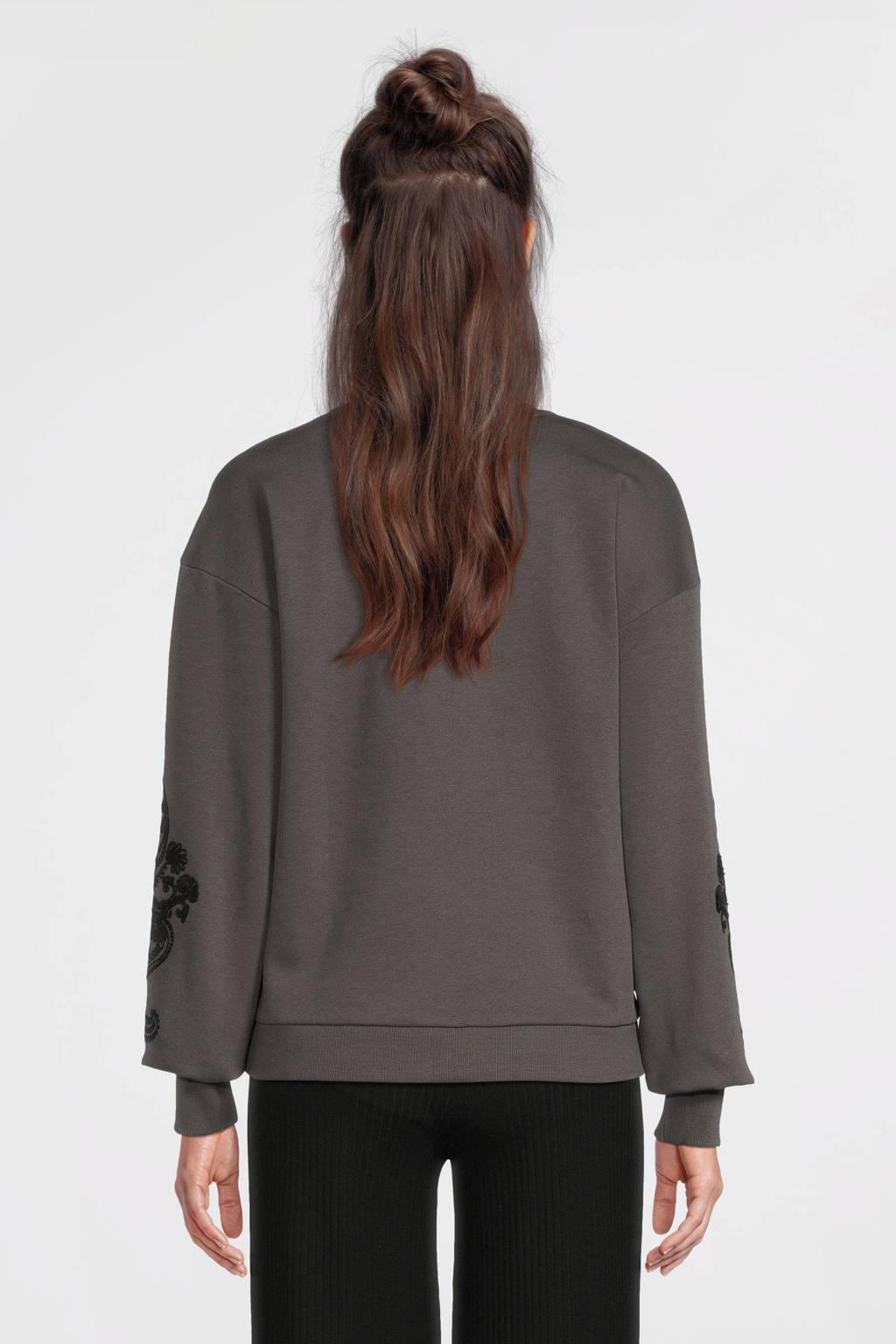 ONLY MATERNITY zwangerschapssweater grijs