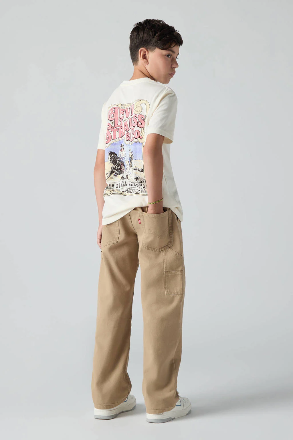 Levi's relaxed casual broek beige