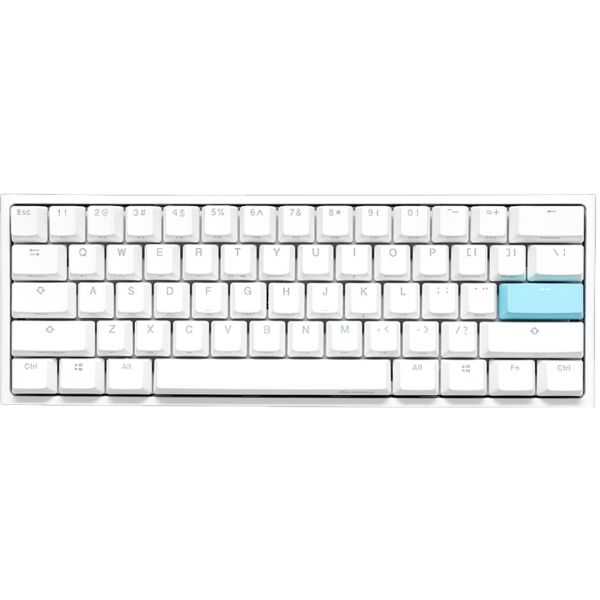 Ducky ONE 2 Pro 60% PBT Mecânico RGB Branco - Switch MX Red (PT) - DKON2061ST-RPTPDW