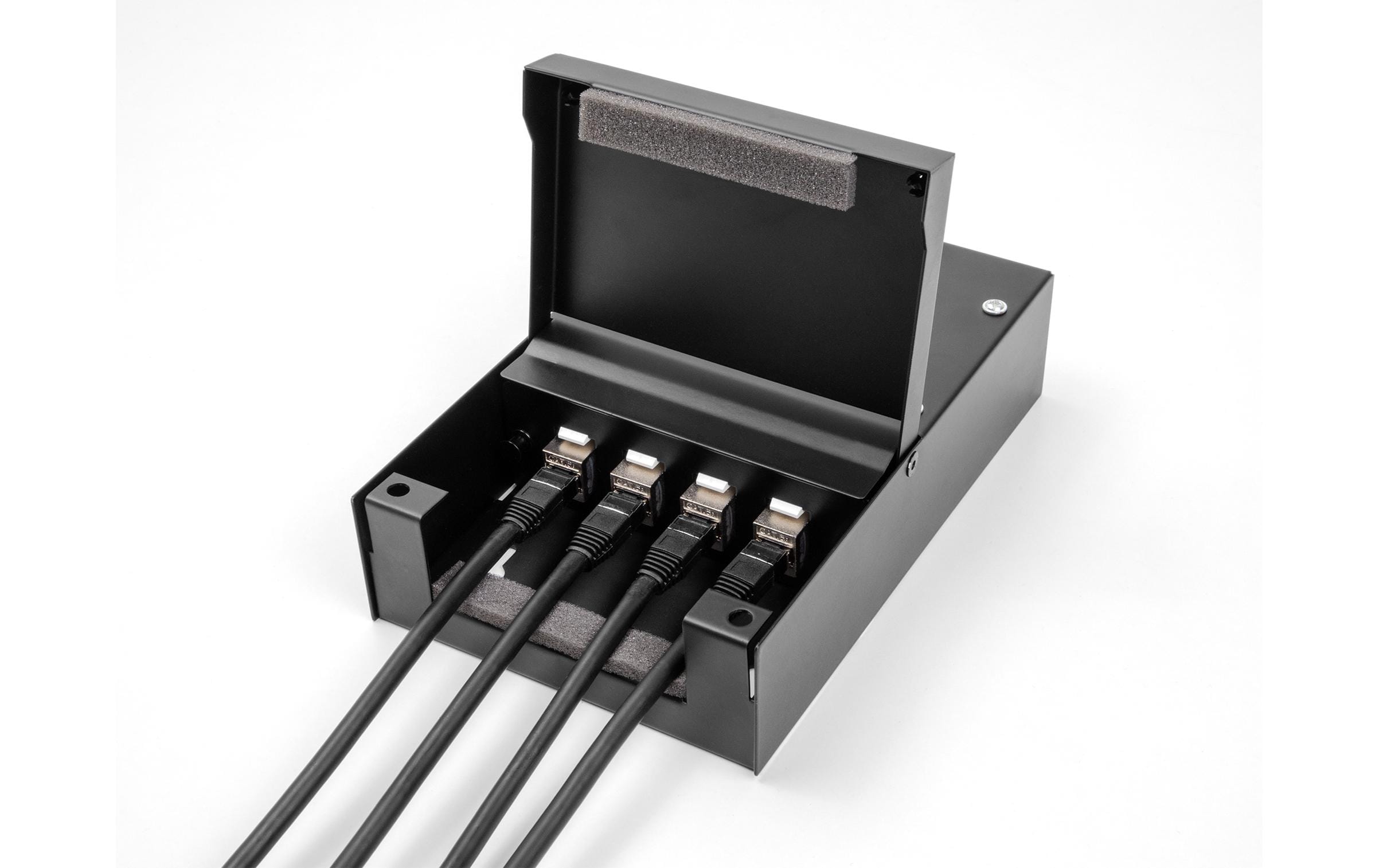 Konsolidierungspunkt-Box 4 Port für Keystone ModuleDelock Konsolidierungspunkt-Box 4 Port für Keystone Module