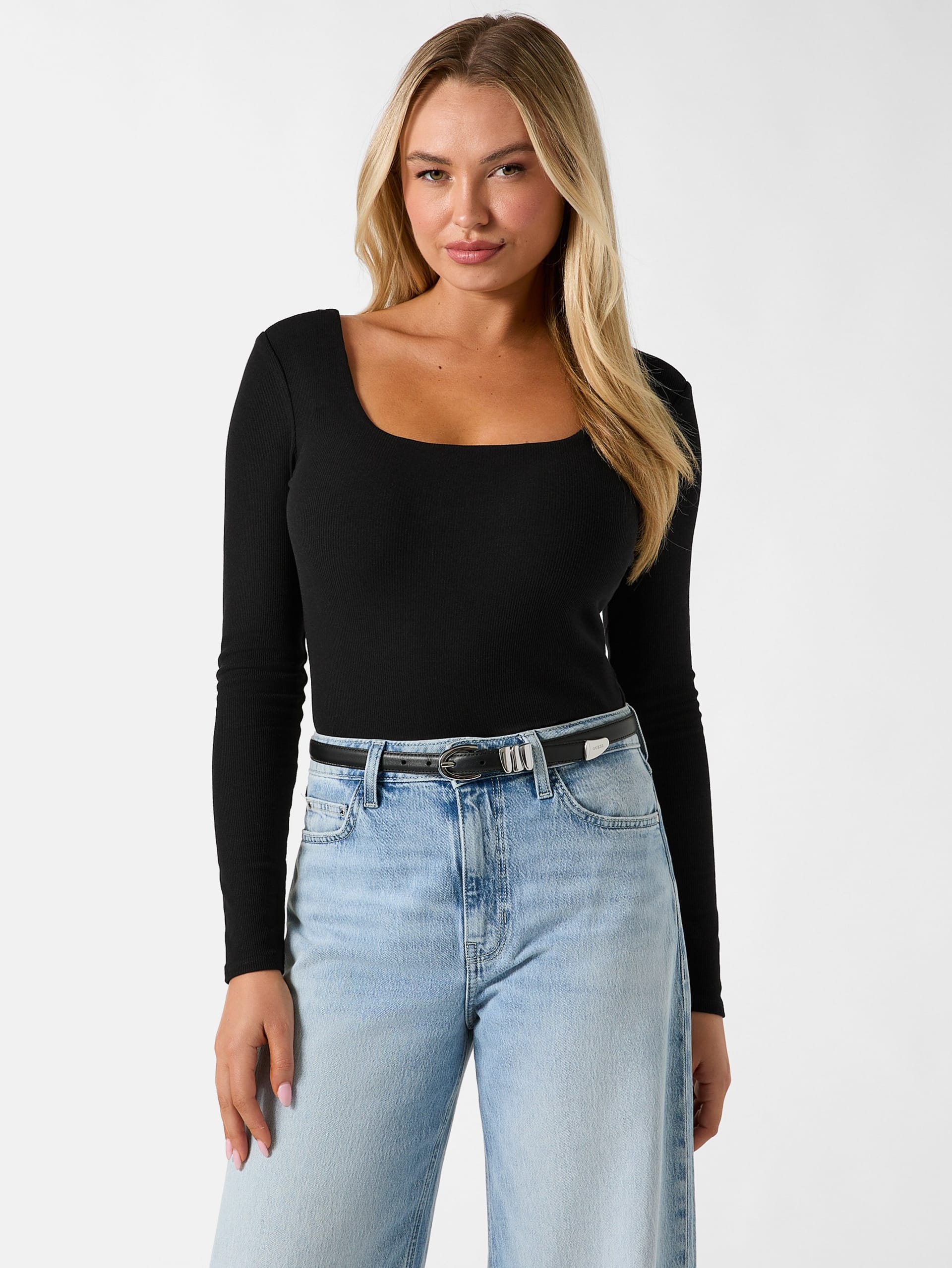 Blusa listrada de corte justo