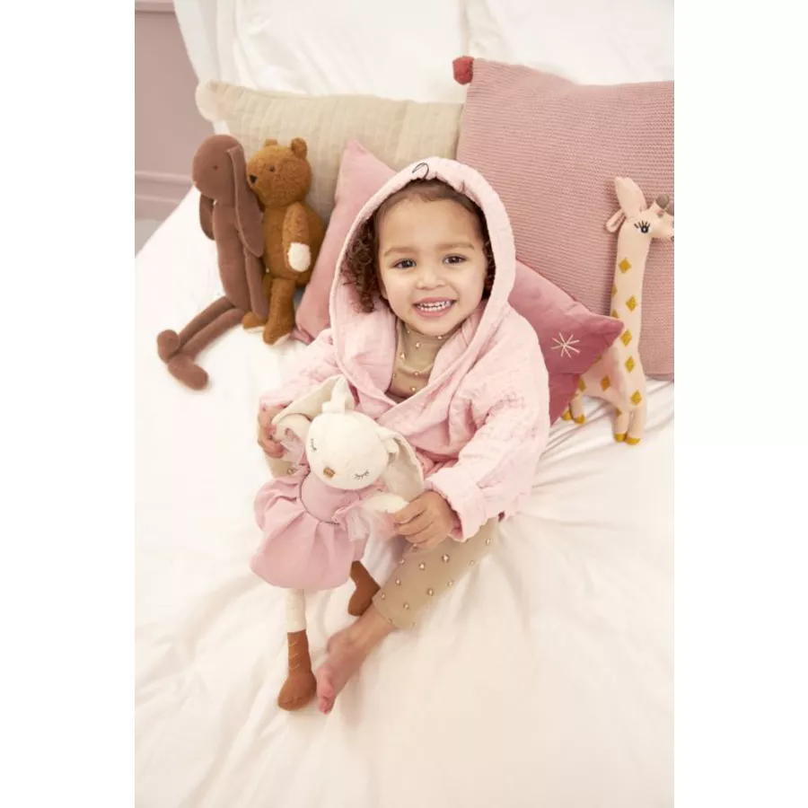 MEYCO Bademantel Musslin Uni Soft Pink