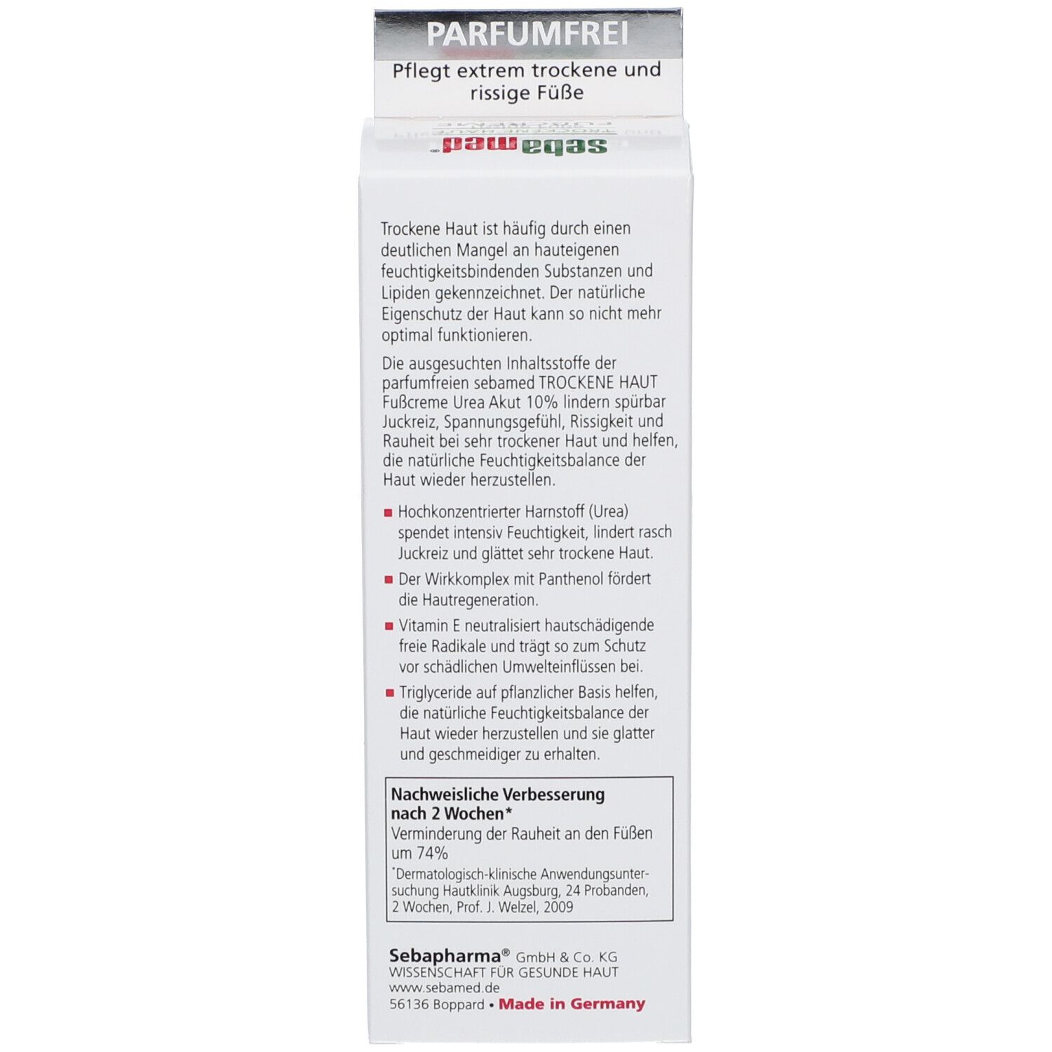 sebamed® Trockene Haut Fußcreme Parfumfrei Urea 10%