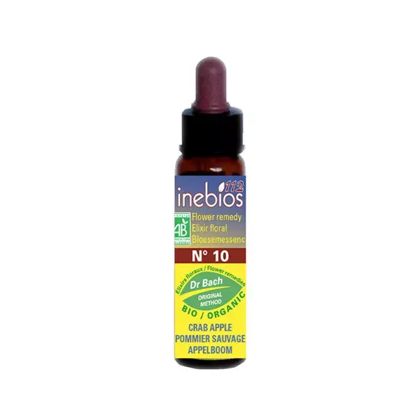 Inebios Bach Flower Remedy No. 10 Crab Apple - Organic Wild Apple Tree 10ml