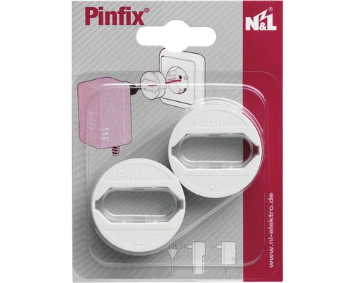 Adapterring van Schuko-stekker naar Euro-vlakke stekker, Pinfix wit, 2 stuks