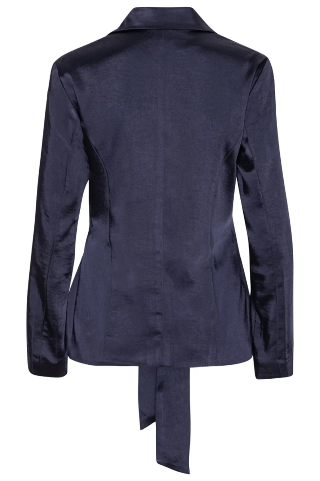 Karmamia Rex Tie Blazer navy rich satin